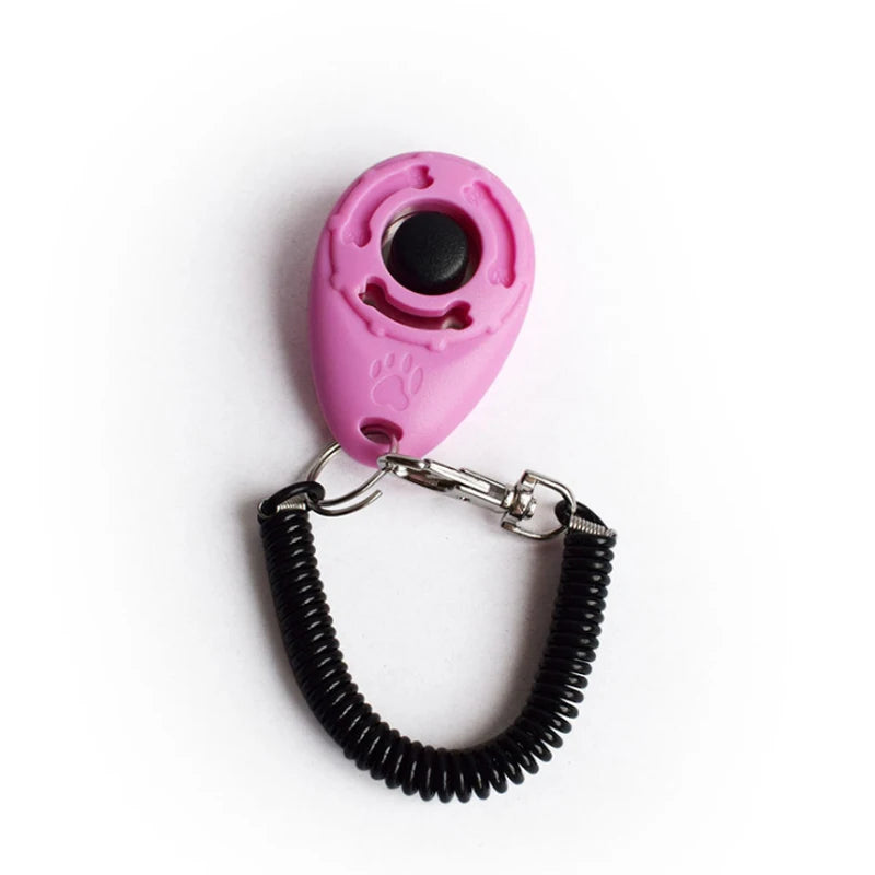 Dog Training Clicker Pet Cat Plastic New Dogs Click Trainer Aid Tools Adjustable Wrist Strap