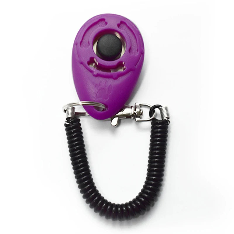 Dog Training Clicker Pet Cat Plastic New Dogs Click Trainer Aid Tools Adjustable Wrist Strap