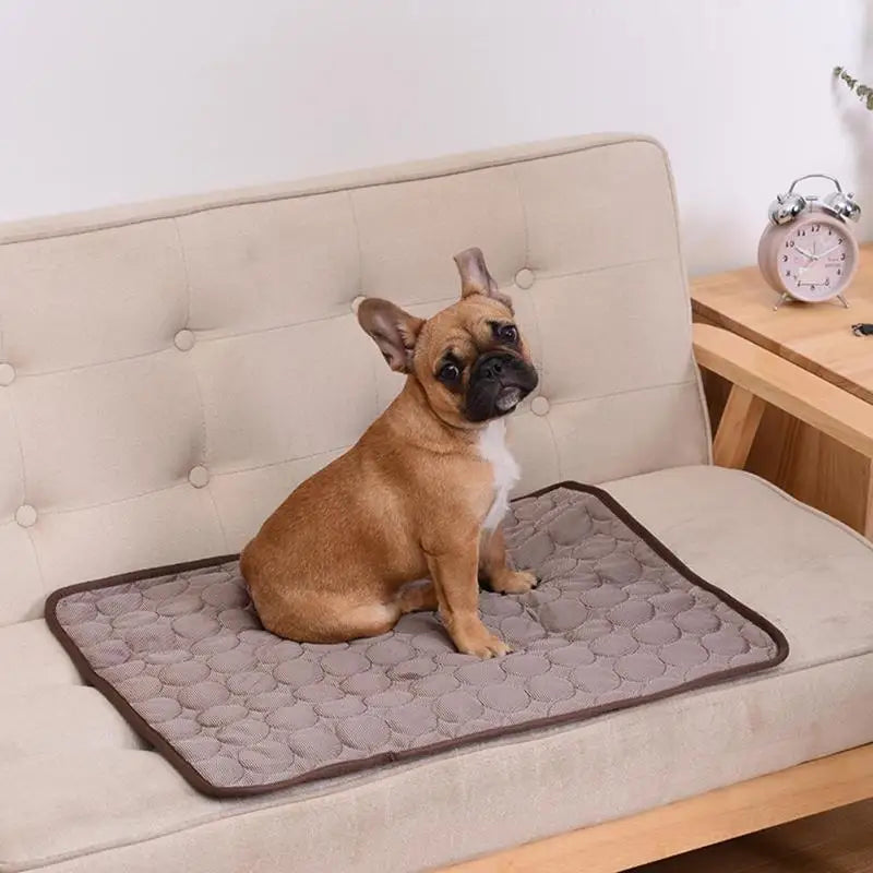Dog Mat Cooling Summer Pad Mat For Dogs Cat Blanket Sofa Breathable Pet Dog Bed Summer Washable