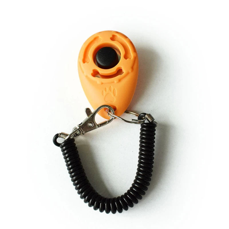 Dog Training Clicker Pet Cat Plastic New Dogs Click Trainer Aid Tools Adjustable Wrist Strap