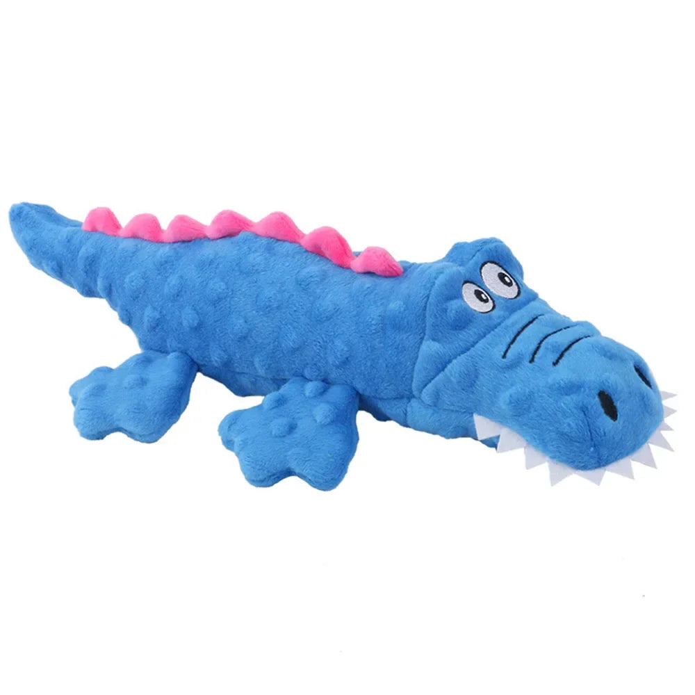 Indestructible Robust Crocodiles Dog Toy Unbreakable Stuffed Plush Dog Toy for Aggressive Chewer Interactive Dog Toy for Boredom