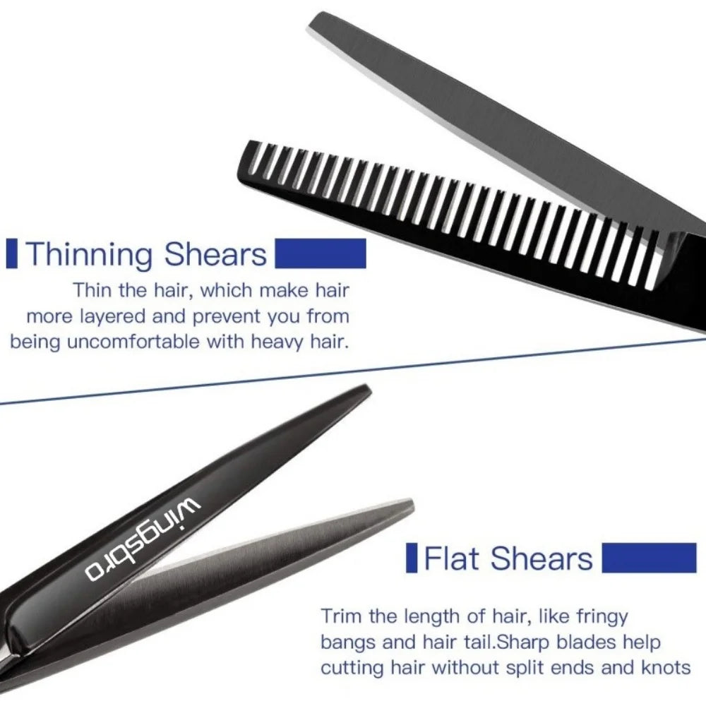 Hair Scissors Set Hairdressing Scissors Kit Hairdresser Shaver Haircut Scissors