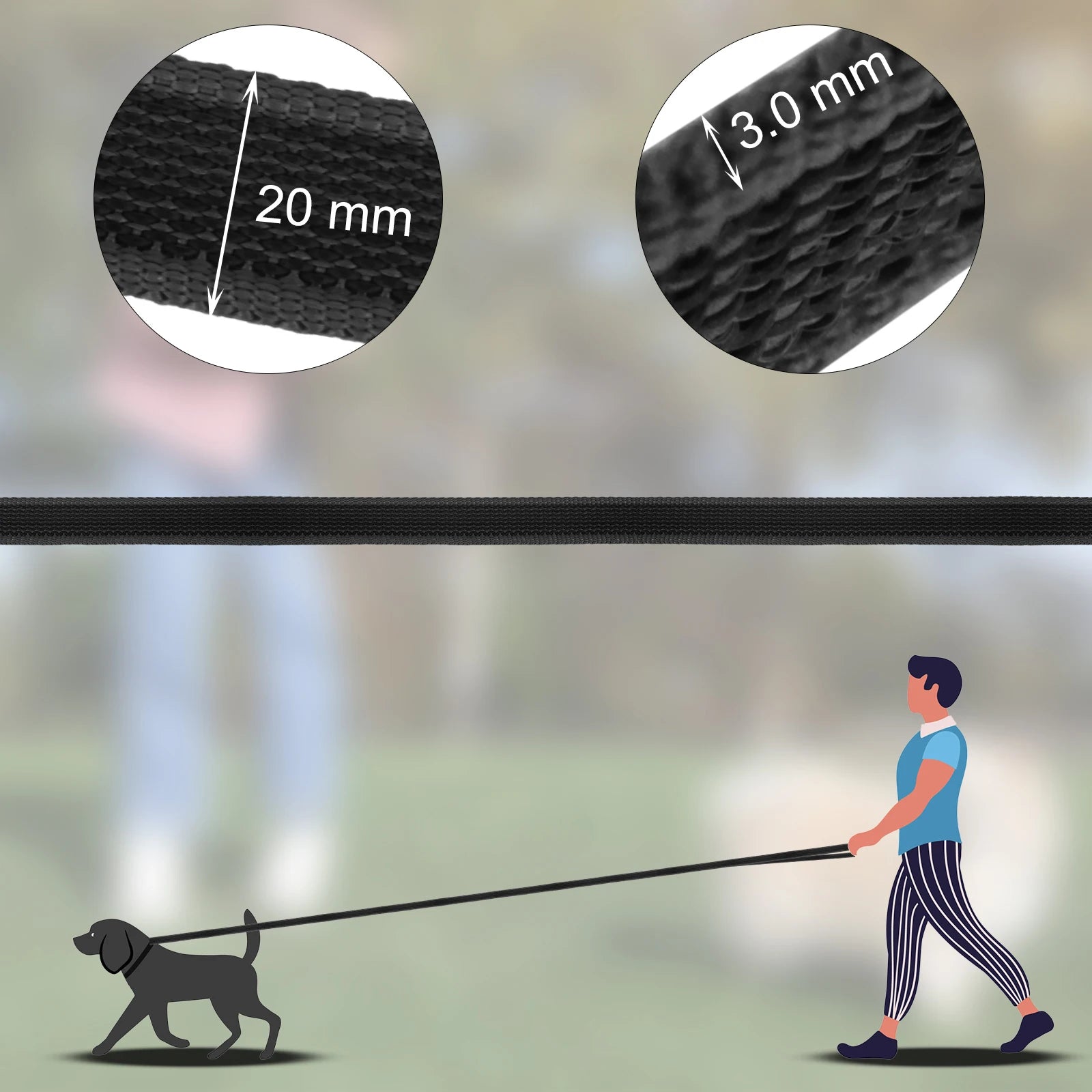 Medium small Long Dog Leash 10M Latex Silk Easy and Convenient Light Training Big Dog Leashes 5 meter