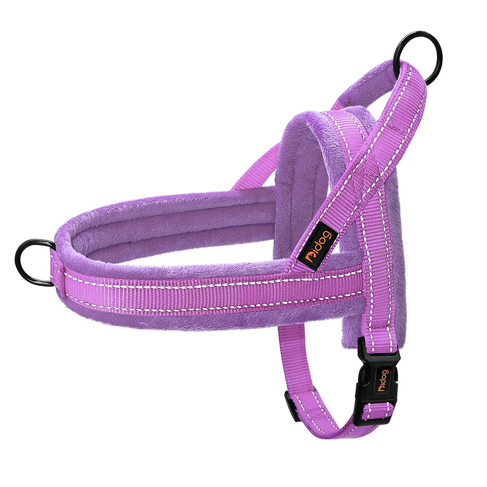 Warm Dog Harness Vest Winter Dog Harnesses Soft Padded Pet Training Harnesses Vests Adjustable