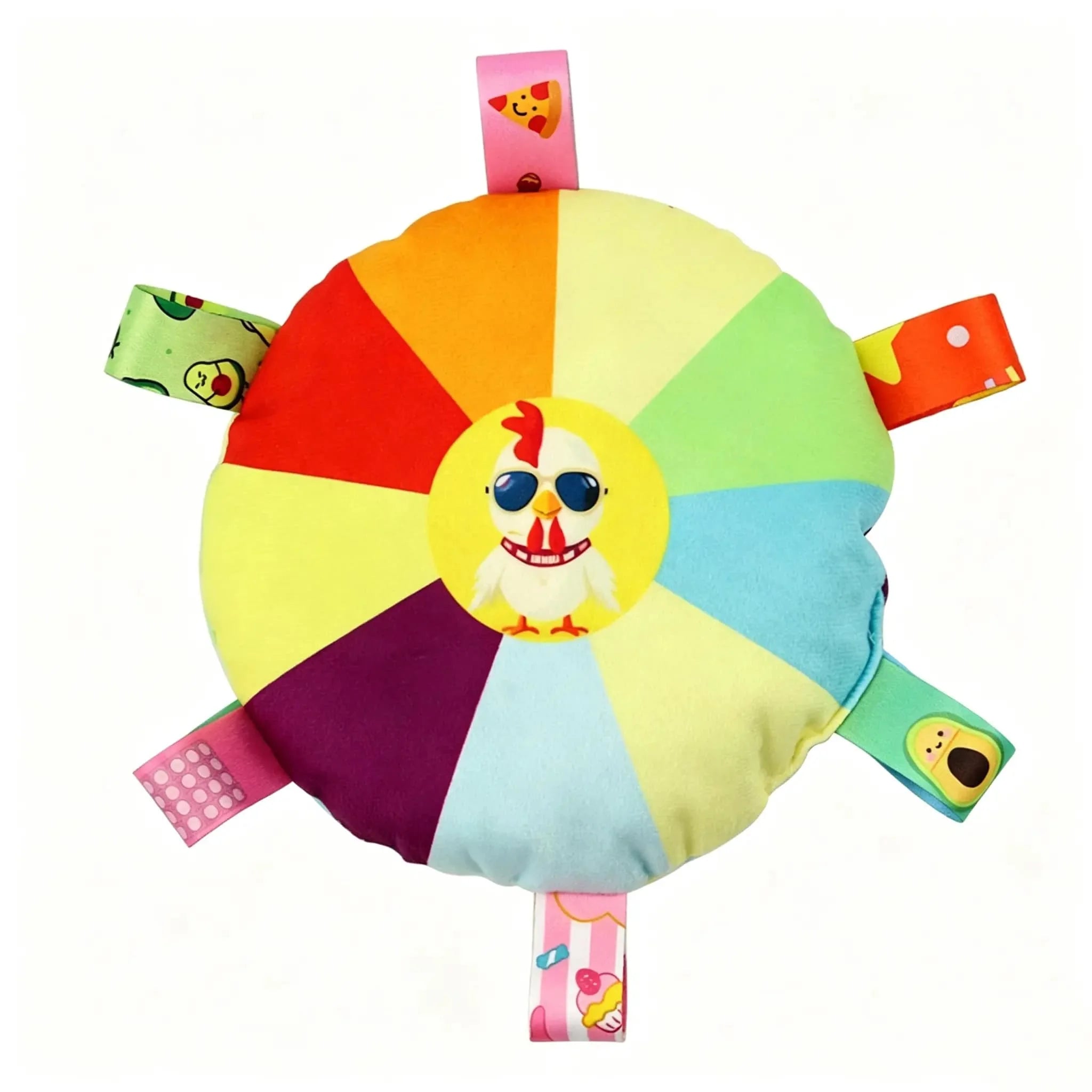 Foldable Rainbow Cat Tunnel Multi Channel Interactive Play Tube with Hanging Ball, Collapsible Hideaway Toy for Kittens Puppies