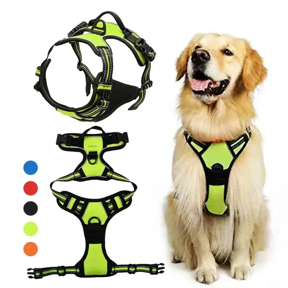 Reflective Adjustable Breathable Vest Chest Strap for Small Medium Large Dogs Pet Dog Harness