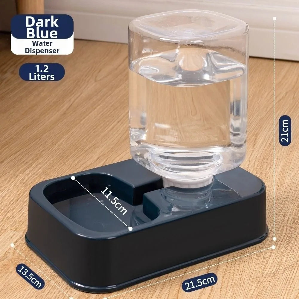 Pet Automatic Feeder Large Capacity 2 Styles Cat Dog Water Dispenser Feeder Set Plastic 3 Colors