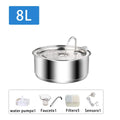 8L Dog water fountain Stainless Steel water dispenser for dogs cats