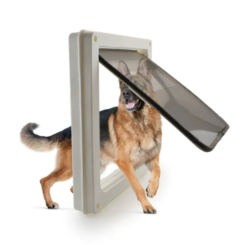 Large Pet Door,Border Collie Dog Door, Lockable, Double-Sided Free Entry and Exit Pet Door, Additional Door Panel Lock
