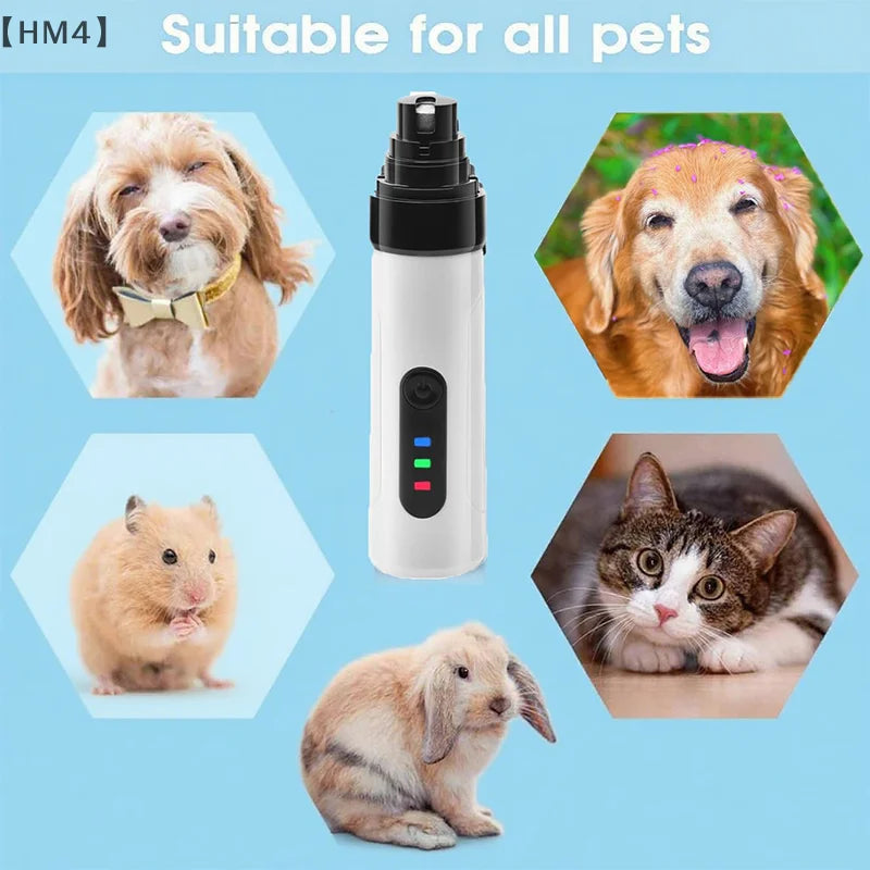Silent Nail Grinder, 2025 Upgraded Silent Groomer, Rechargeable USB