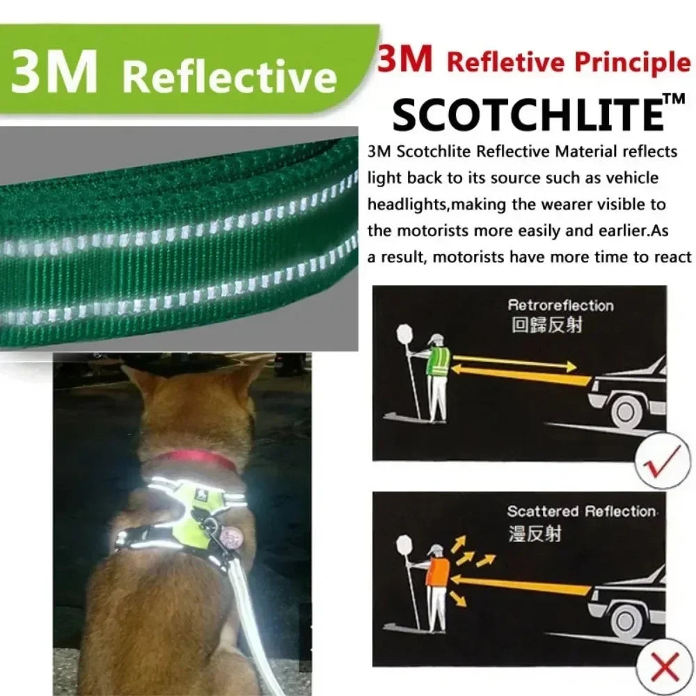Reflective Adjustable Breathable Vest Chest Strap for Small Medium Large Dogs Pet Dog Harness