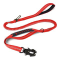 Tactical Dog Leash Heavy Duty, 4-6FT Shock Absorbing Bungee Lead with 2 Padded Handle,