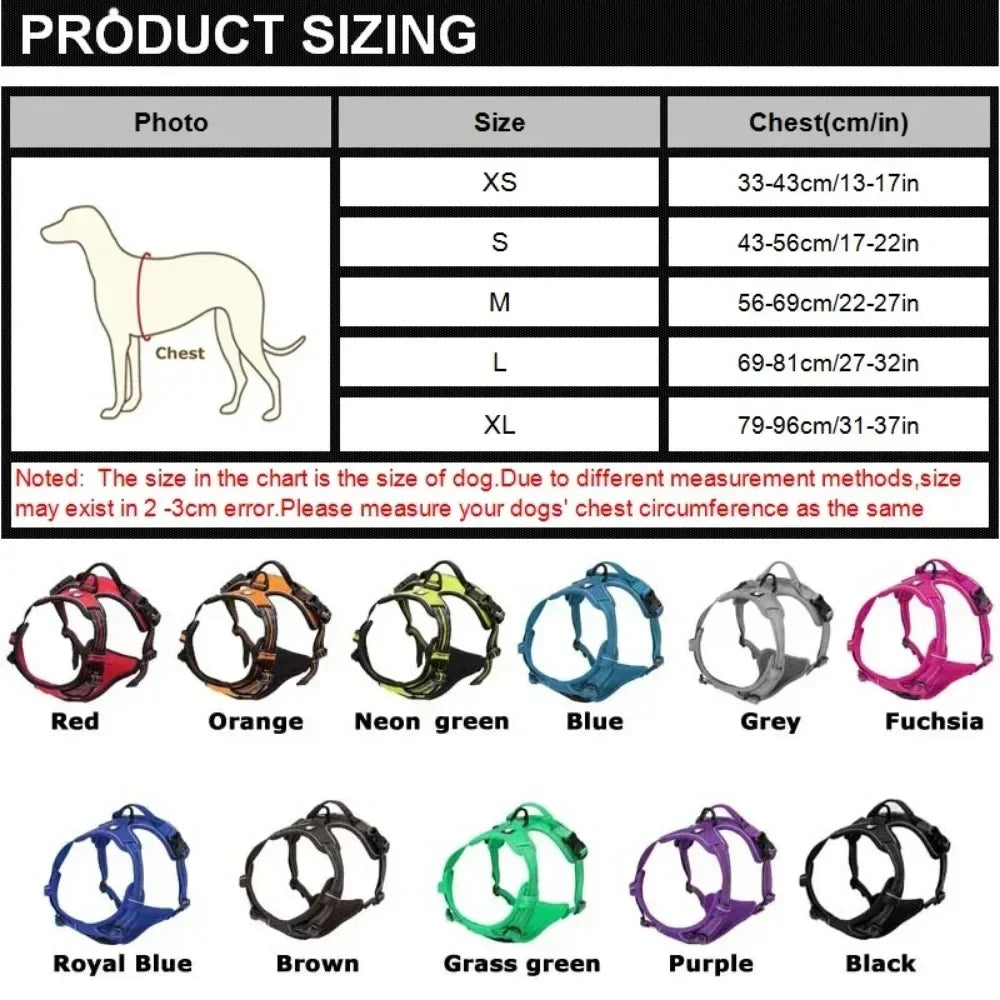 Reflective Adjustable Breathable Vest Chest Strap for Small Medium Large Dogs Pet Dog Harness