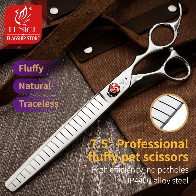 7/7.5 inch Pet Fluffy Thinning Grooming Scissors Straight Dog Scissors Thinner Shears