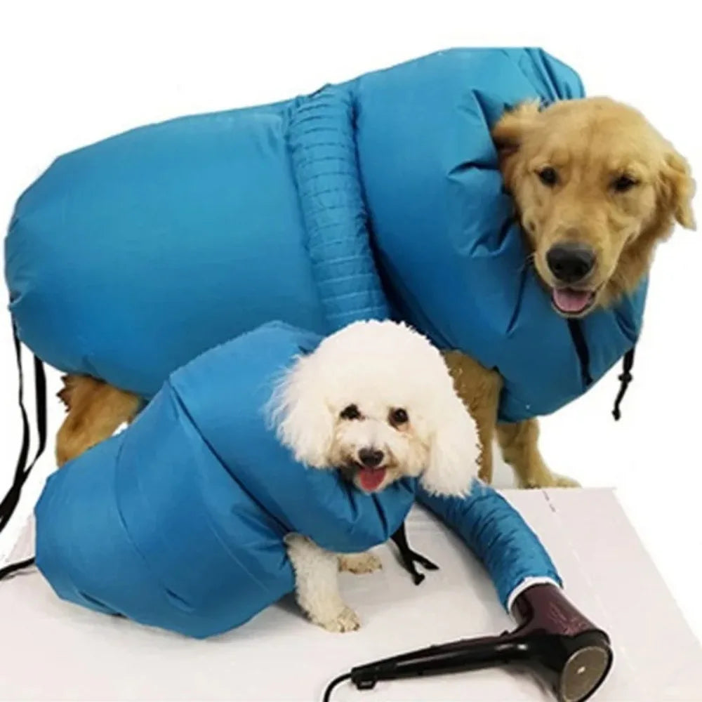 Portable Pet Drying Bag Folding Dog Hair Dryer Box Blow Bag Pet Grooming Dry Bag