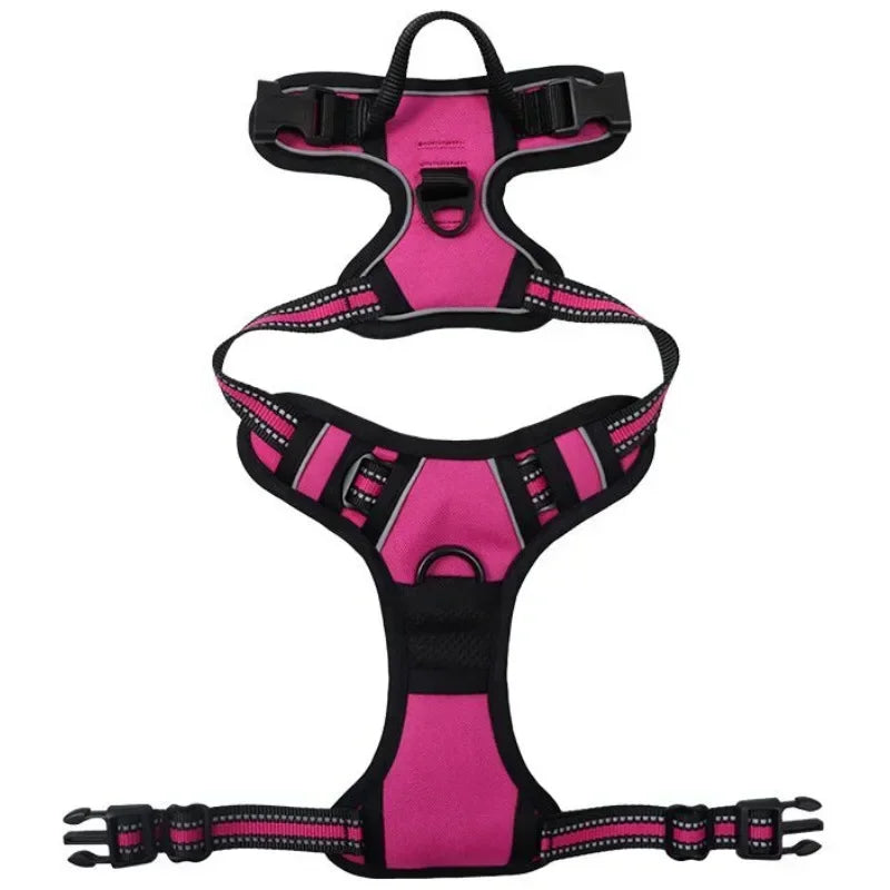 Reflective Adjustable Breathable Vest Chest Strap for Small Medium Large Dogs Pet Dog Harness