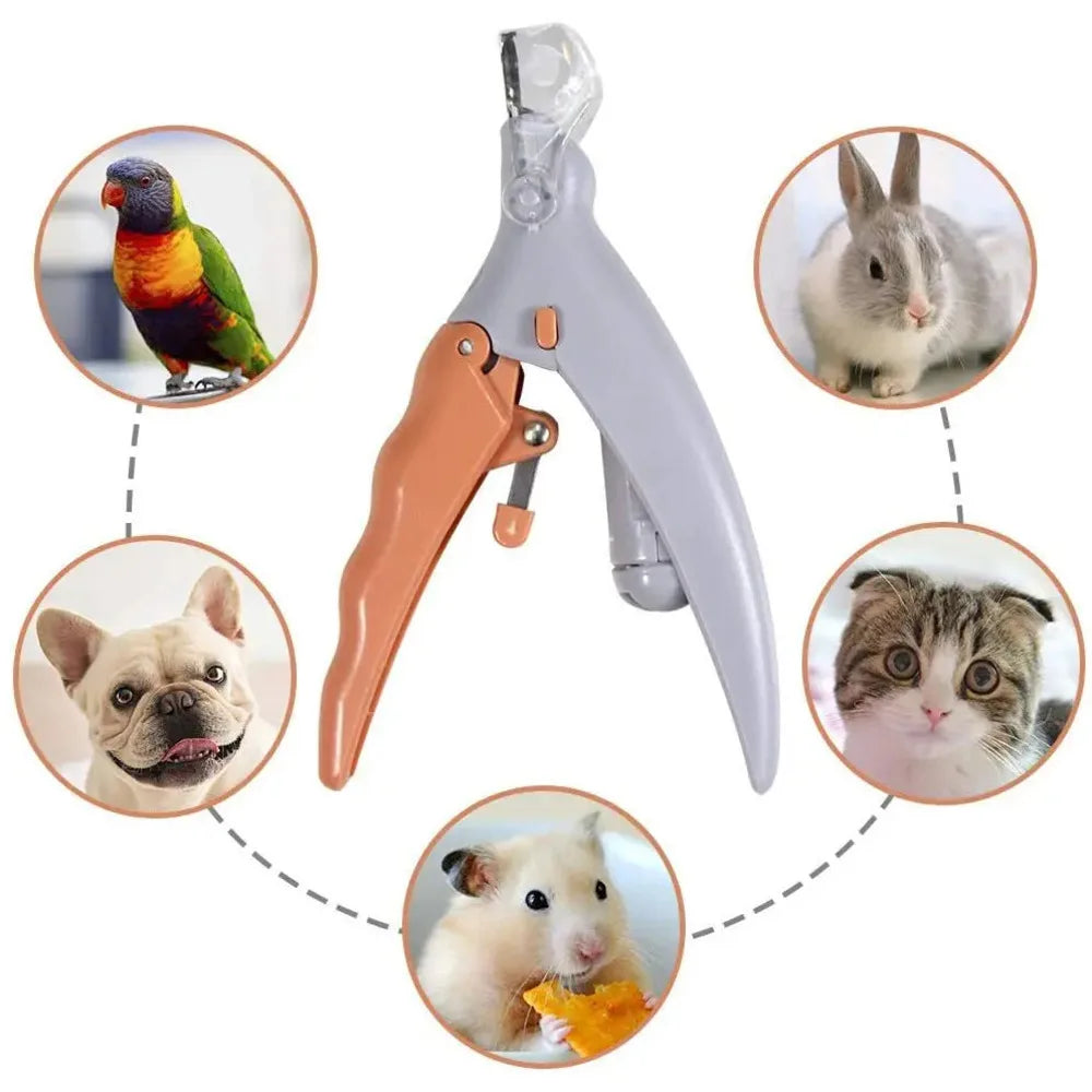 Professional Pet Nail Clipper Scissors With LED Light Cat Dog Nail Clipper Tool Scissors