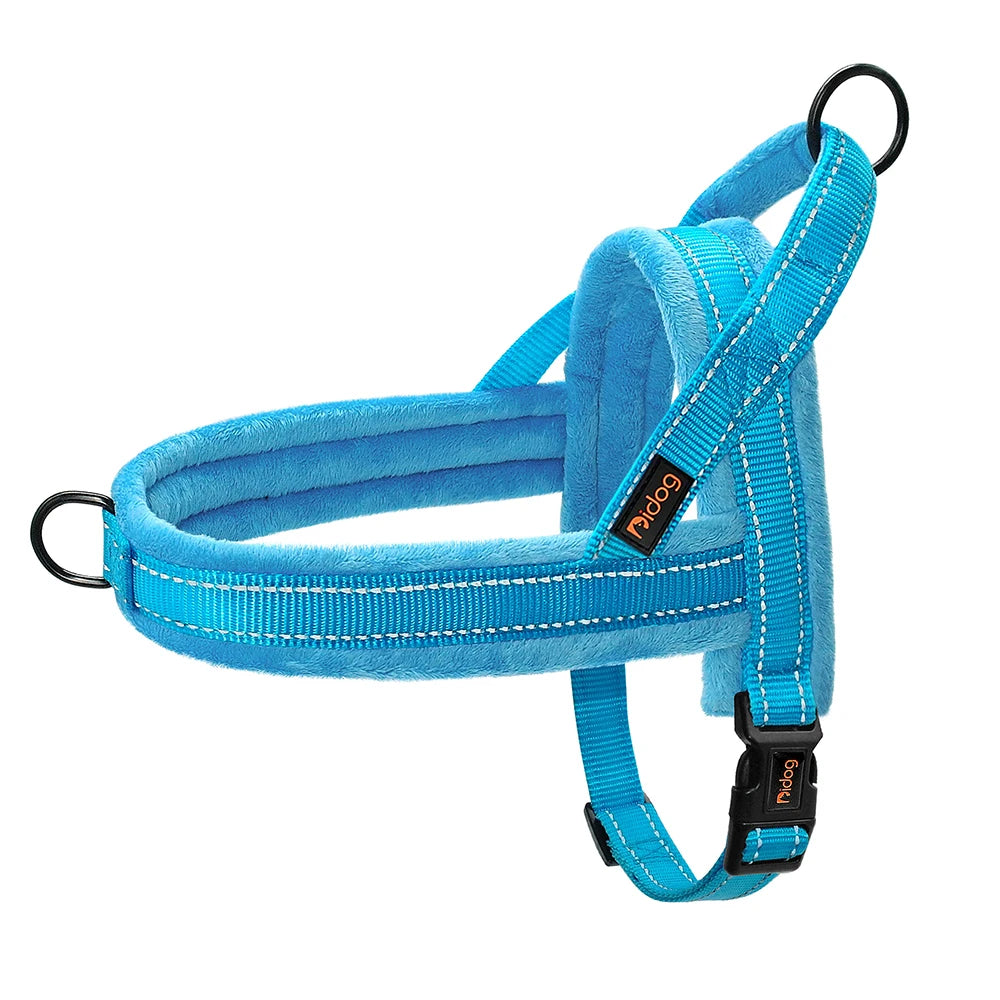 Warm Dog Harness Vest Winter Dog Harnesses Soft Padded Pet Training Harnesses Vests Adjustable