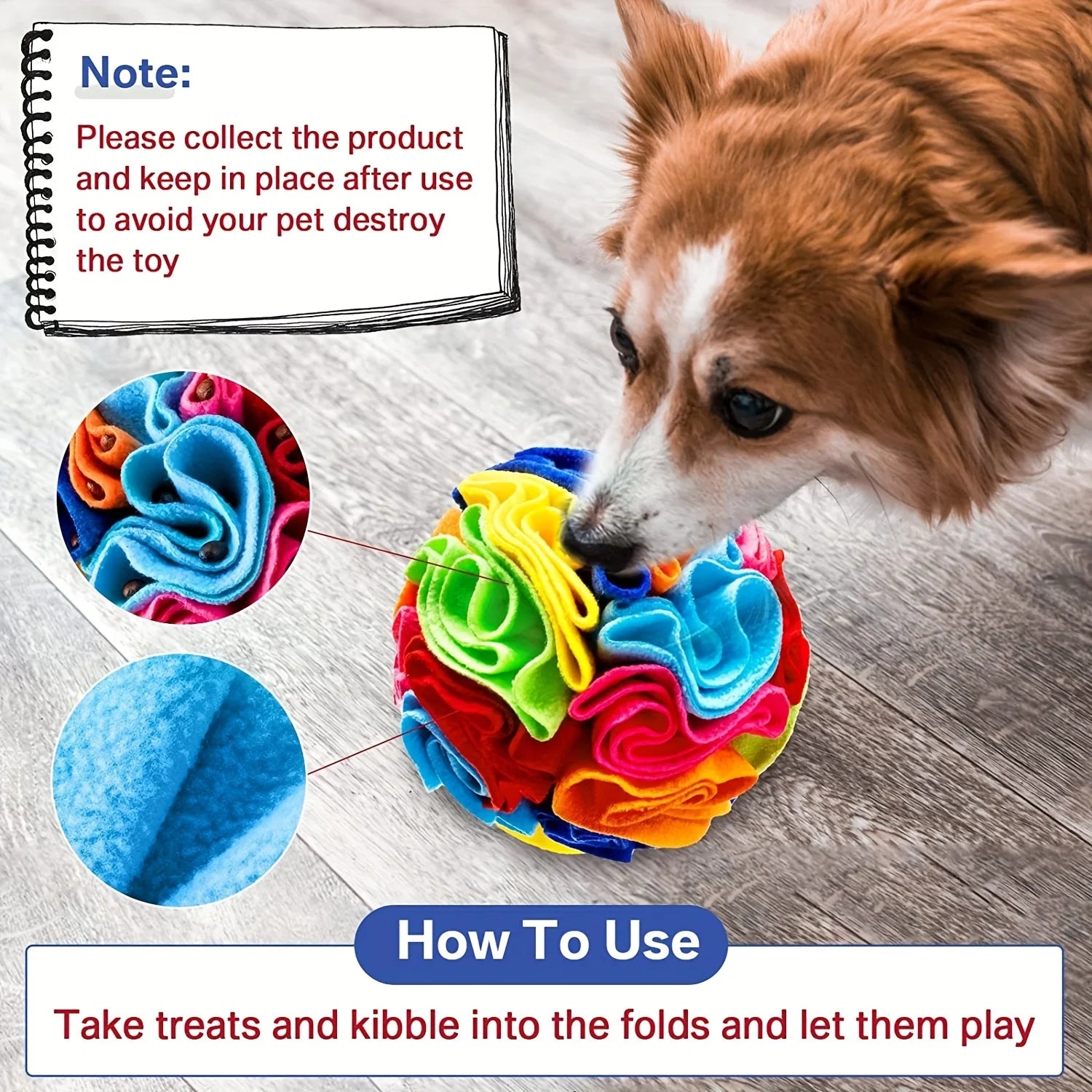 Interactive Dog Toys Snuffle Ball for Dogs Encourage Natural Foraging Skills,