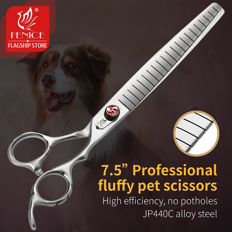 7/7.5 inch Pet Fluffy Thinning Grooming Scissors Straight Dog Scissors Thinner Shears