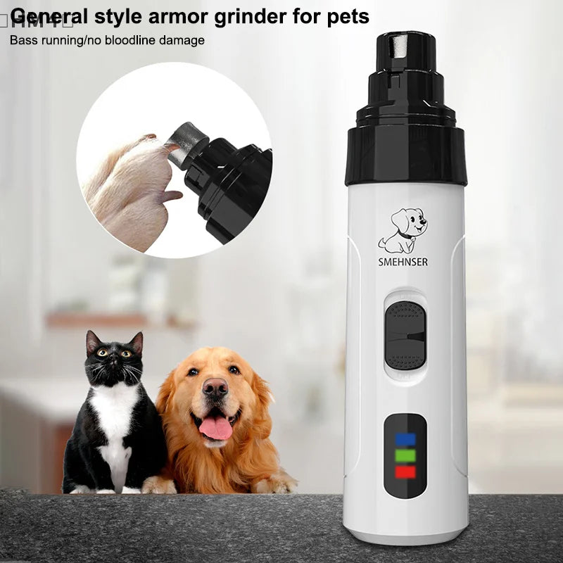 Silent Nail Grinder, 2025 Upgraded Silent Groomer, Rechargeable USB