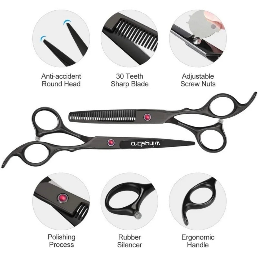 Hair Scissors Set Hairdressing Scissors Kit Hairdresser Shaver Haircut Scissors