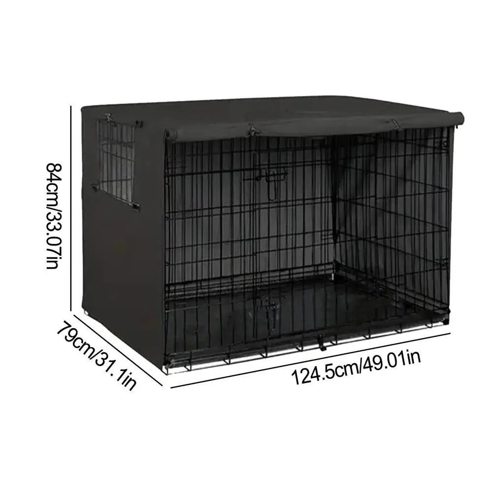 Pet Cage Cover Oxford Pet Crate Cover Pet Crate Cover Windproof Dog Kennel Cover Waterproof Dog Cat Cage Cover For Indoor