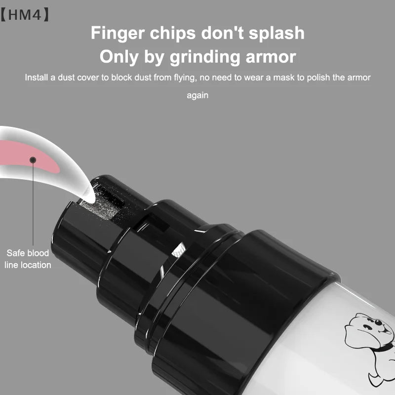 Silent Nail Grinder, 2025 Upgraded Silent Groomer, Rechargeable USB