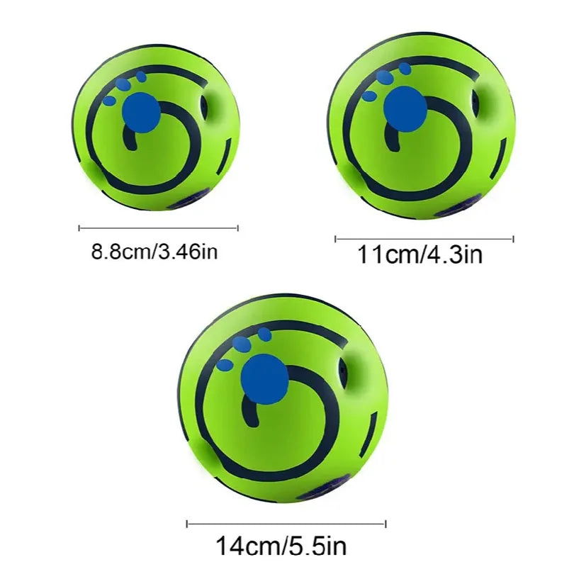 Dog Toy Wobble Wag Giggle Ball Getting Dog Attention Giggle Sounds When Rolled or Shaken