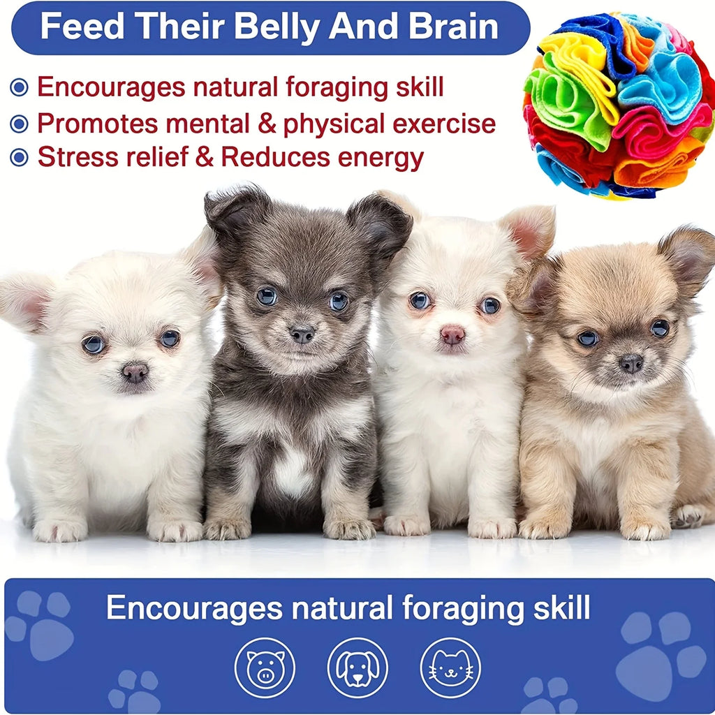 Interactive Dog Toys Snuffle Ball for Dogs Encourage Natural Foraging Skills,