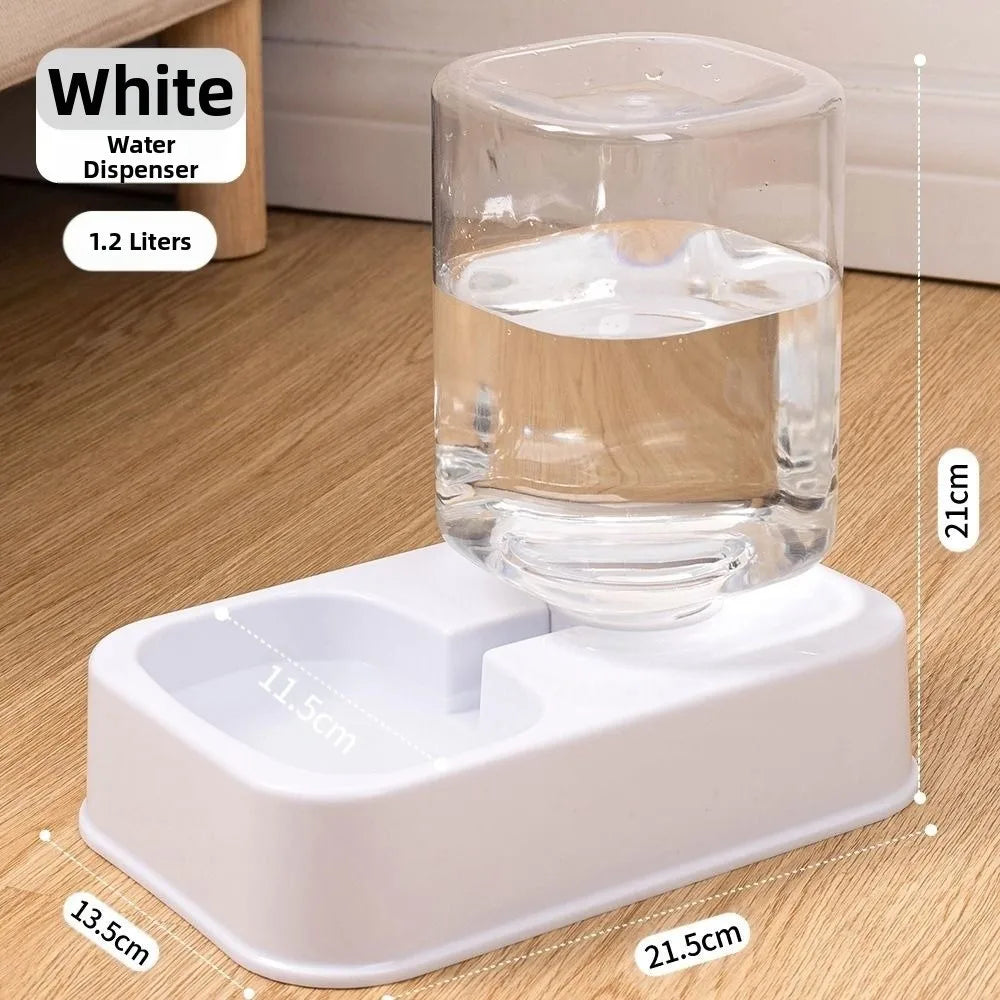 Pet Automatic Feeder Large Capacity 2 Styles Cat Dog Water Dispenser Feeder Set Plastic 3 Colors