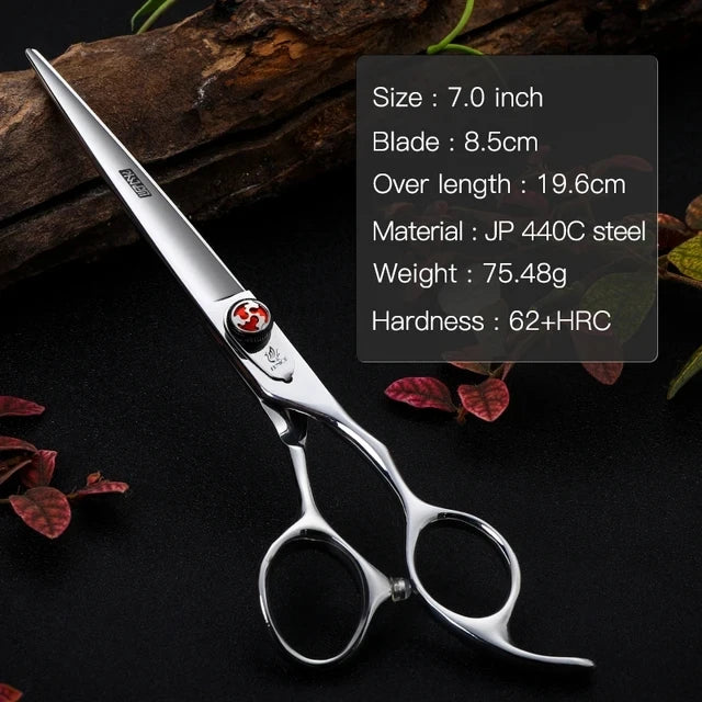 7/7.5 inch Pet Fluffy Thinning Grooming Scissors Straight Dog Scissors Thinner Shears