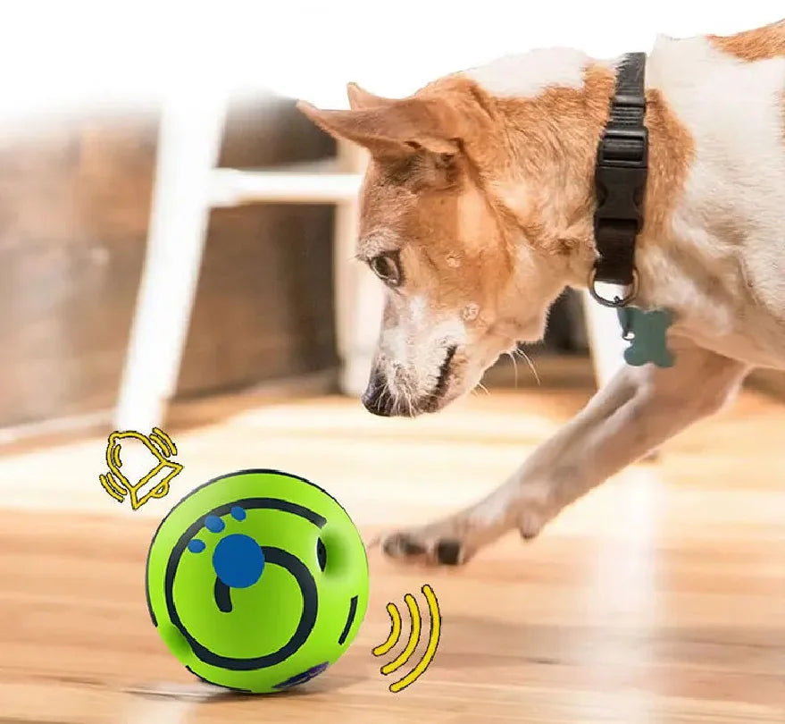 Dog Toy Wobble Wag Giggle Ball Getting Dog Attention Giggle Sounds When Rolled or Shaken