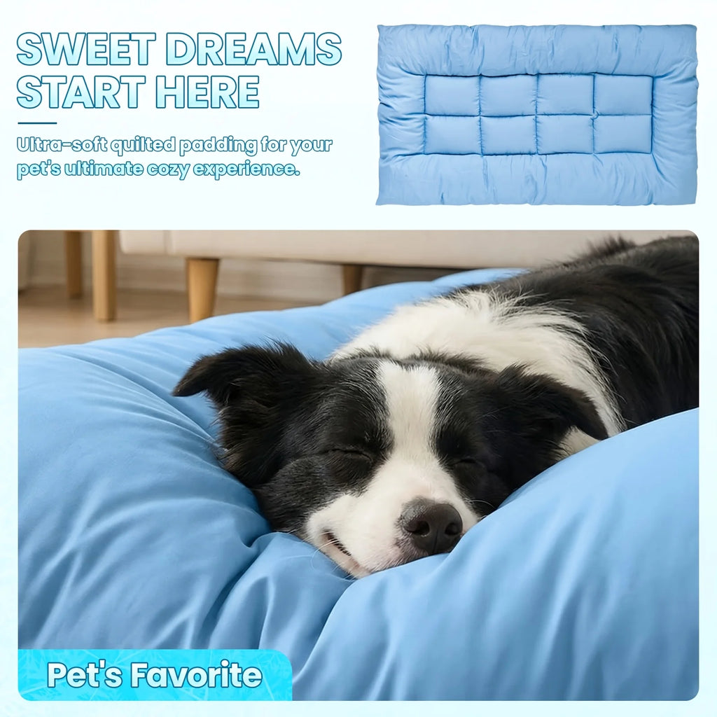 Extra-Large Summer Cooling Mat Dog Sofa Bed | Ultra-SoftExtra-Large Plush Dog Sofa Bed Super Soft Thick Polyester Pet Mat