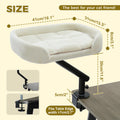 Cat Desk Bed, 360° Rotatable Cat Bed Stand for Indoor Cats, Adjustable Cat Basket,