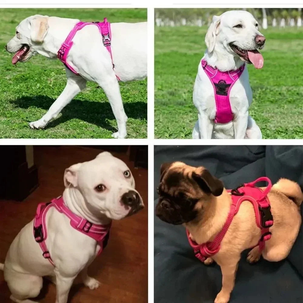 Reflective Adjustable Breathable Vest Chest Strap for Small Medium Large Dogs Pet Dog Harness
