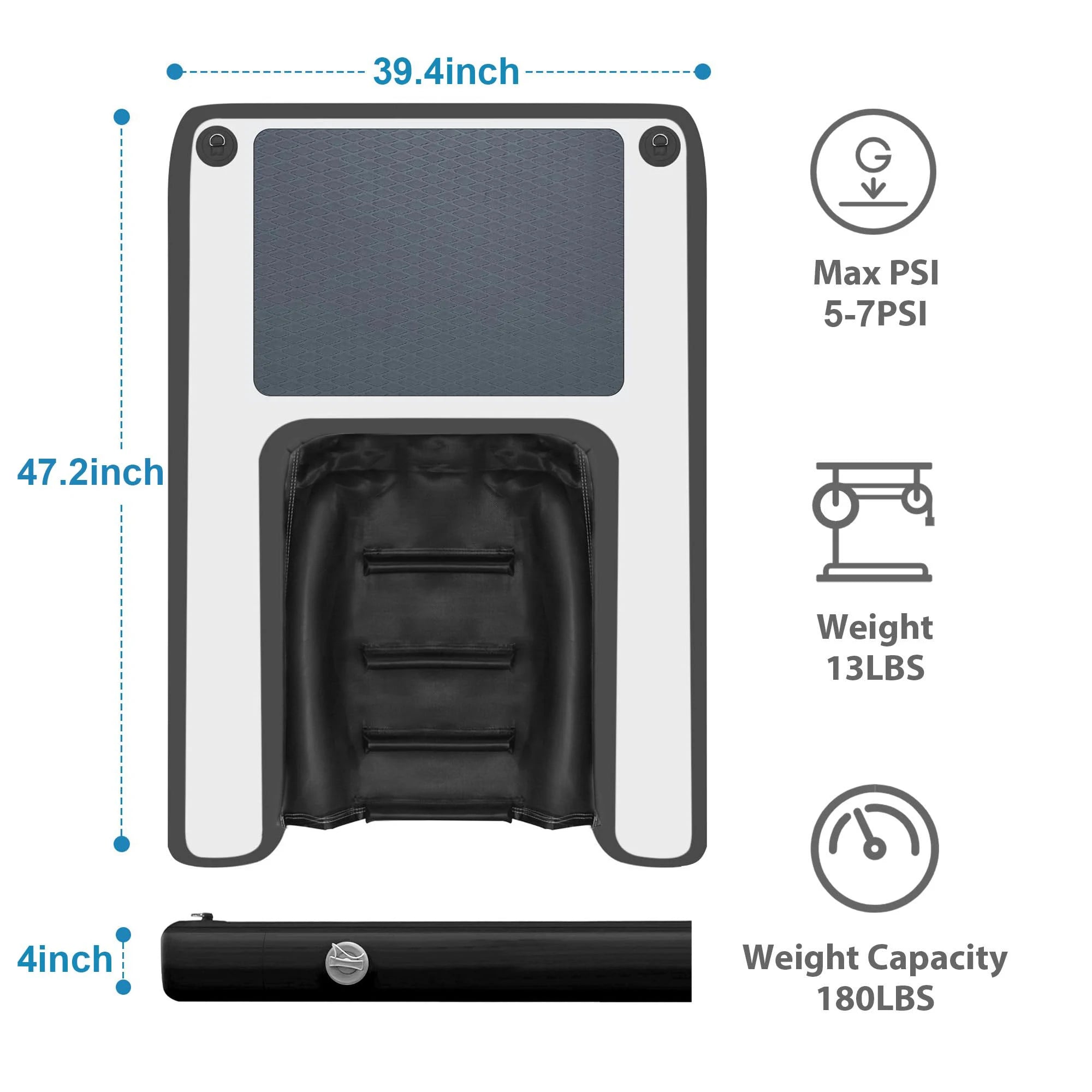Inflatable outdoor dog ramp