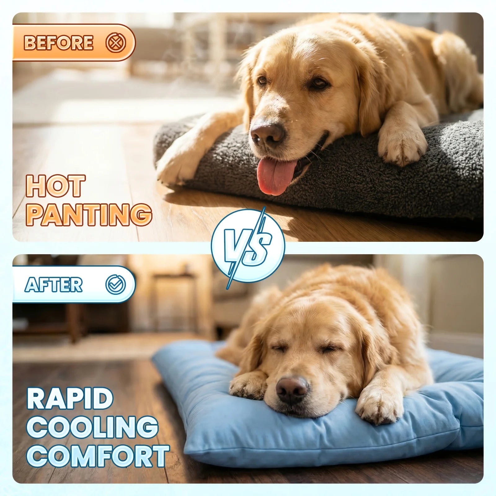 Extra-Large Summer Cooling Mat Dog Sofa Bed | Ultra-SoftExtra-Large Plush Dog Sofa Bed Super Soft Thick Polyester Pet Mat