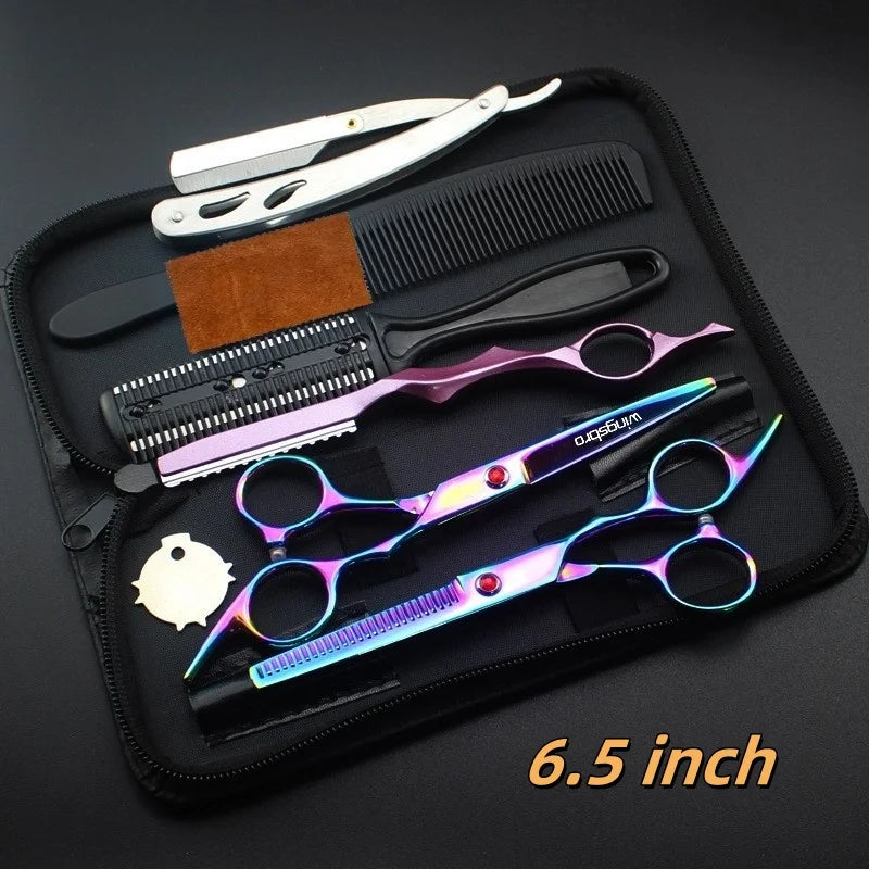 Hair Scissors Set Hairdressing Scissors Kit Hairdresser Shaver Haircut Scissors