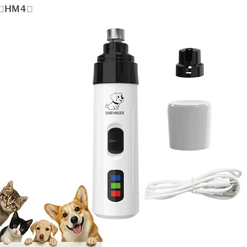 Silent Nail Grinder, 2025 Upgraded Silent Groomer, Rechargeable USB