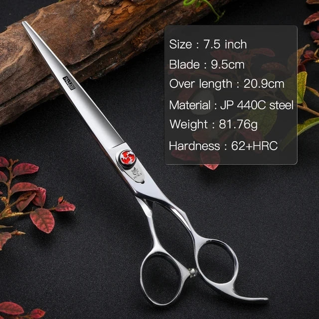 7/7.5 inch Pet Fluffy Thinning Grooming Scissors Straight Dog Scissors Thinner Shears