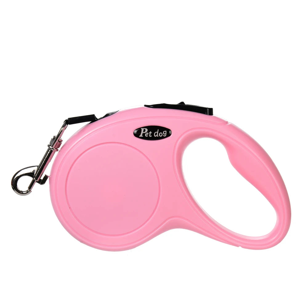 Pet Dog Leash for Small Medium Dogs Cats Walking Automatic Retractable Extending Puppy Solid Roulette