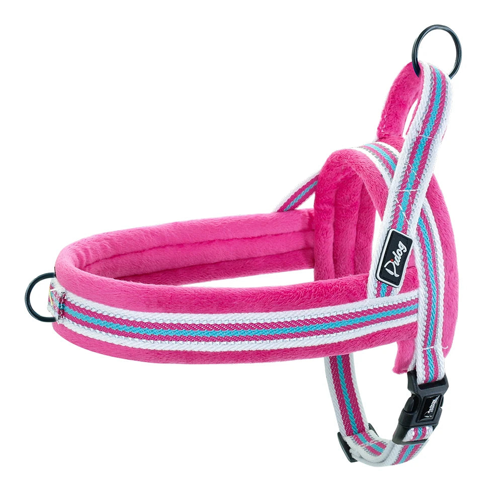 Warm Dog Harness Vest Winter Dog Harnesses Soft Padded Pet Training Harnesses Vests Adjustable