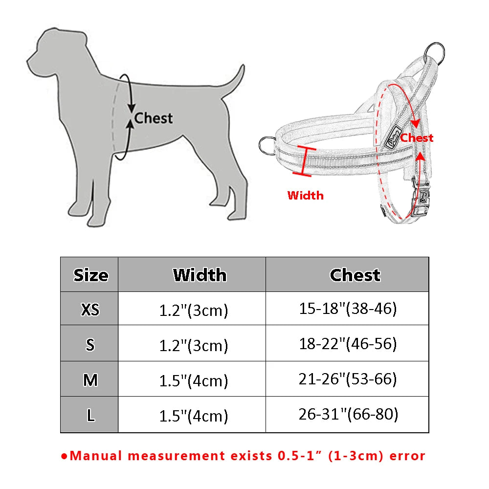 Warm Dog Harness Vest Winter Dog Harnesses Soft Padded Pet Training Harnesses Vests Adjustable