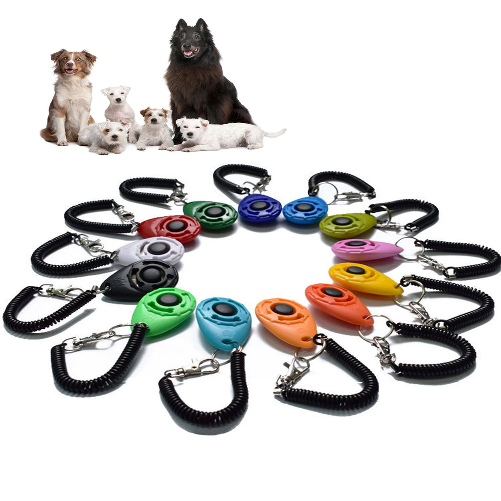 Dog Training Clicker Pet Cat Plastic New Dogs Click Trainer Aid Tools Adjustable Wrist Strap