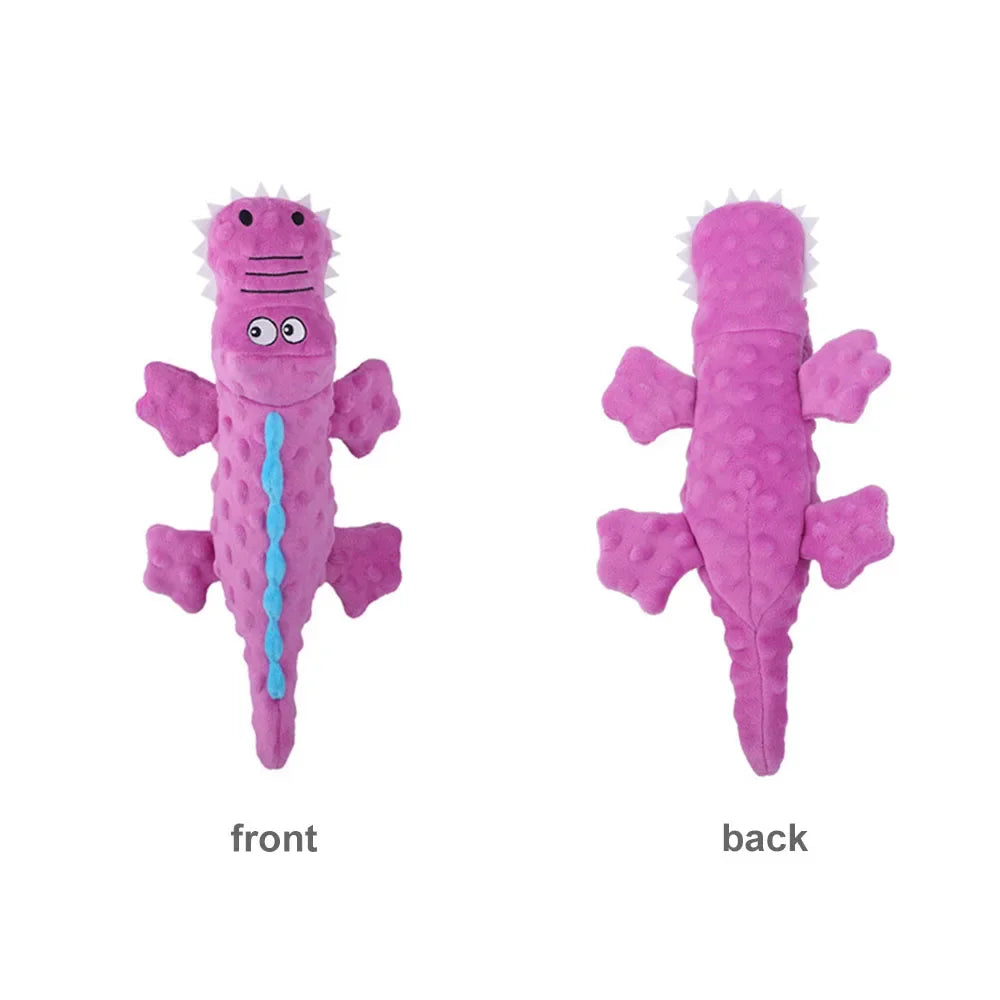 Indestructible Robust Crocodiles Dog Toy Unbreakable Stuffed Plush Dog Toy for Aggressive Chewer Interactive Dog Toy for Boredom