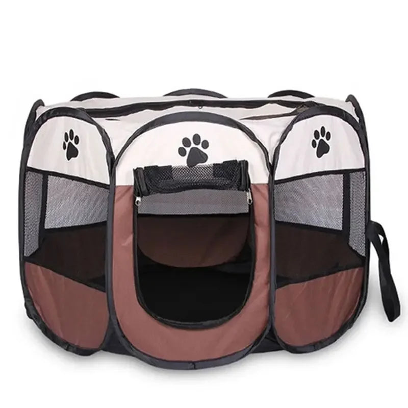Portable Foldable Pet Tent Kennel Octagonal Fence Puppy Shelter Easy To Use Outdoor Easy Operation Large Dog