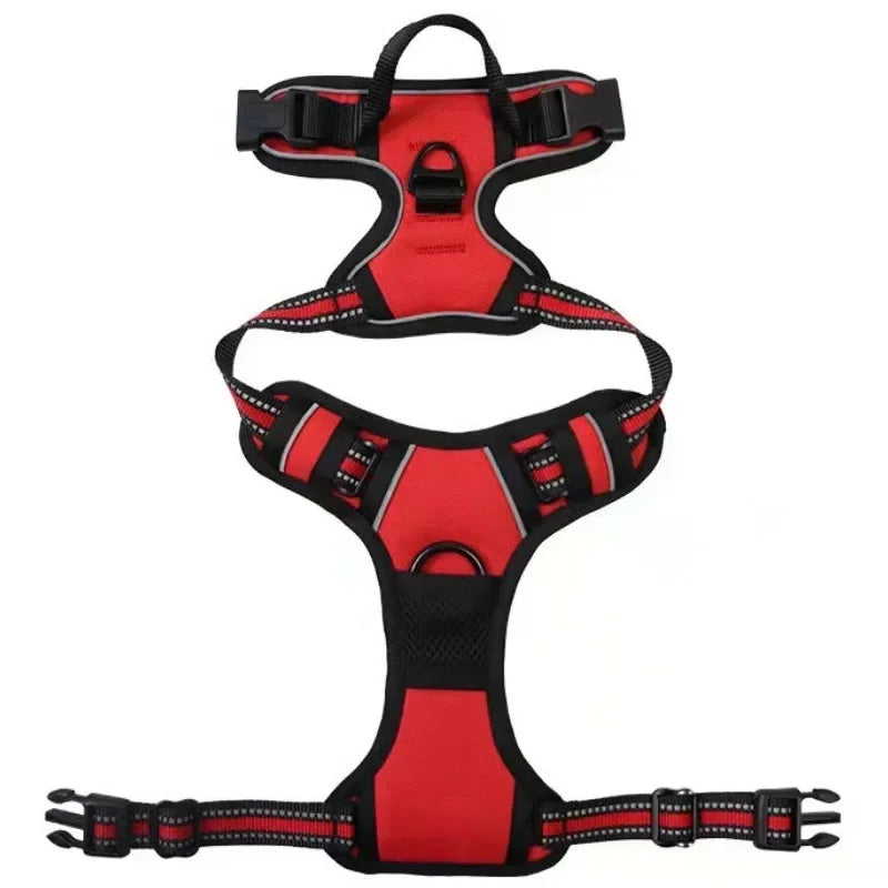 Reflective Adjustable Breathable Vest Chest Strap for Small Medium Large Dogs Pet Dog Harness