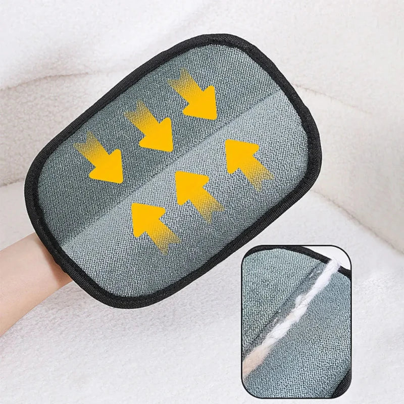 3pcs Pet Grooming Cleaning Glove Double-Sided Washing Dog Cat Glove Self Cleaning Hair Remover