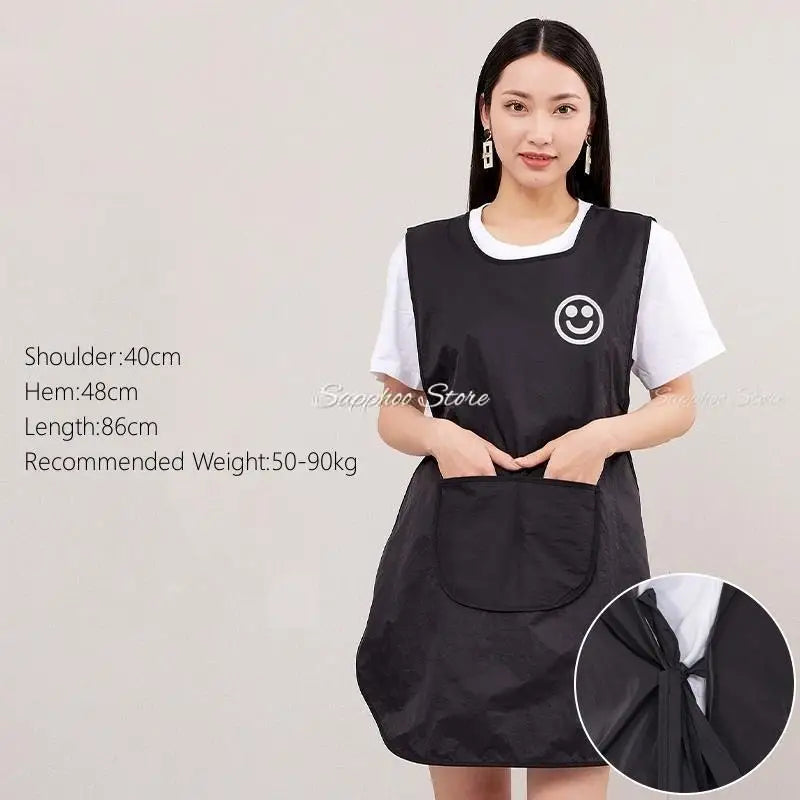 M/L/XL/2XL/3XL Pet Groomer Lapel Work Clothes Unisex Summer Salon Hairdressers Wrap Short Sleeves
